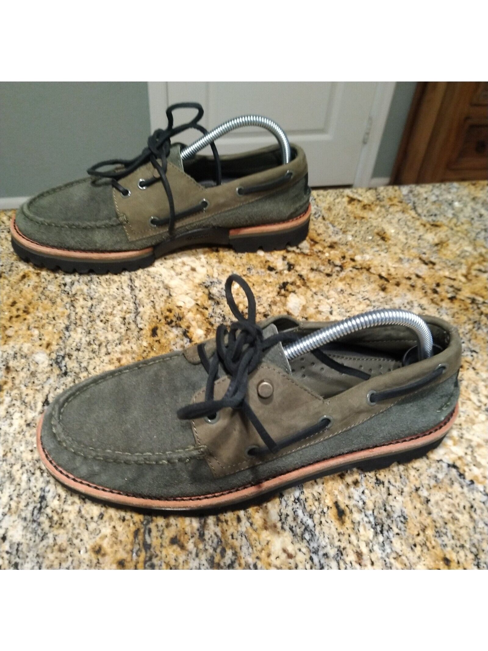 Sperry Top Sider Men's 3-Eye Leather Boat Shoes Vibram Sole Sts23889 Size 9m